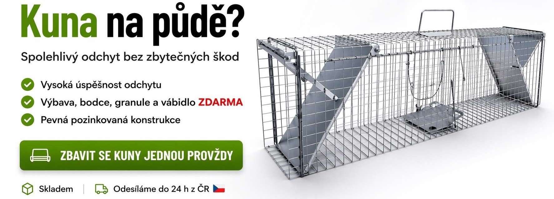 ❓ Jak mám do sklopce chytit kunu? Poradíme krok za krokem
