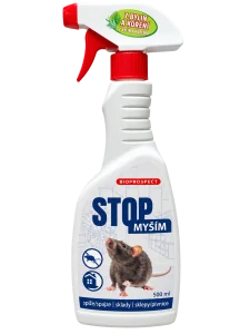 STOP MYŠÍM - pachový odpuzovač hlodavců 500 ml.