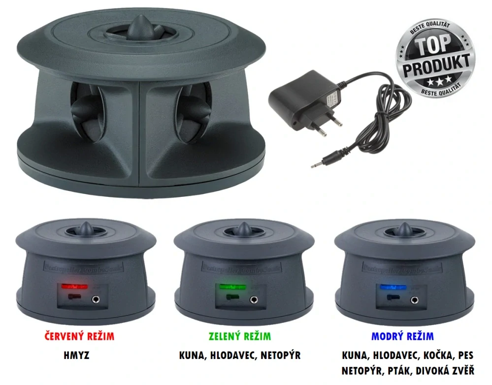 3D Odpuzovač kun - dosah 1700 m3.